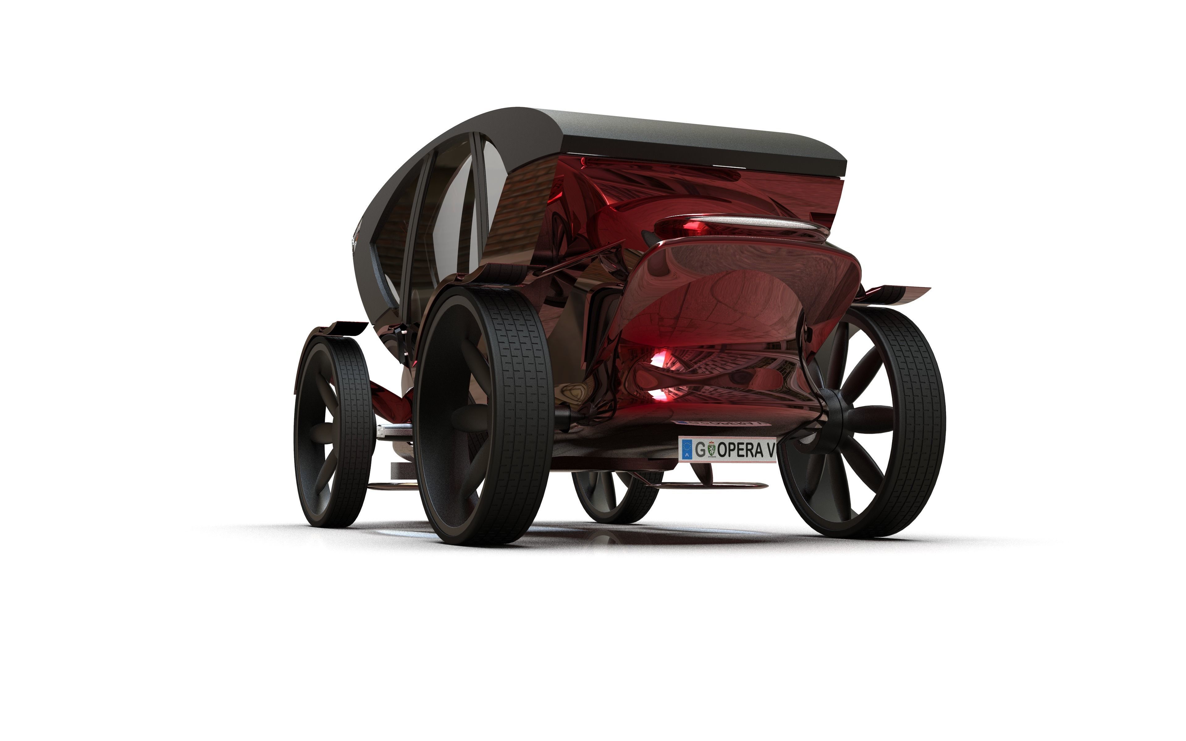 Opera V - A parody for the Fiaker in Vienna 3D model_3