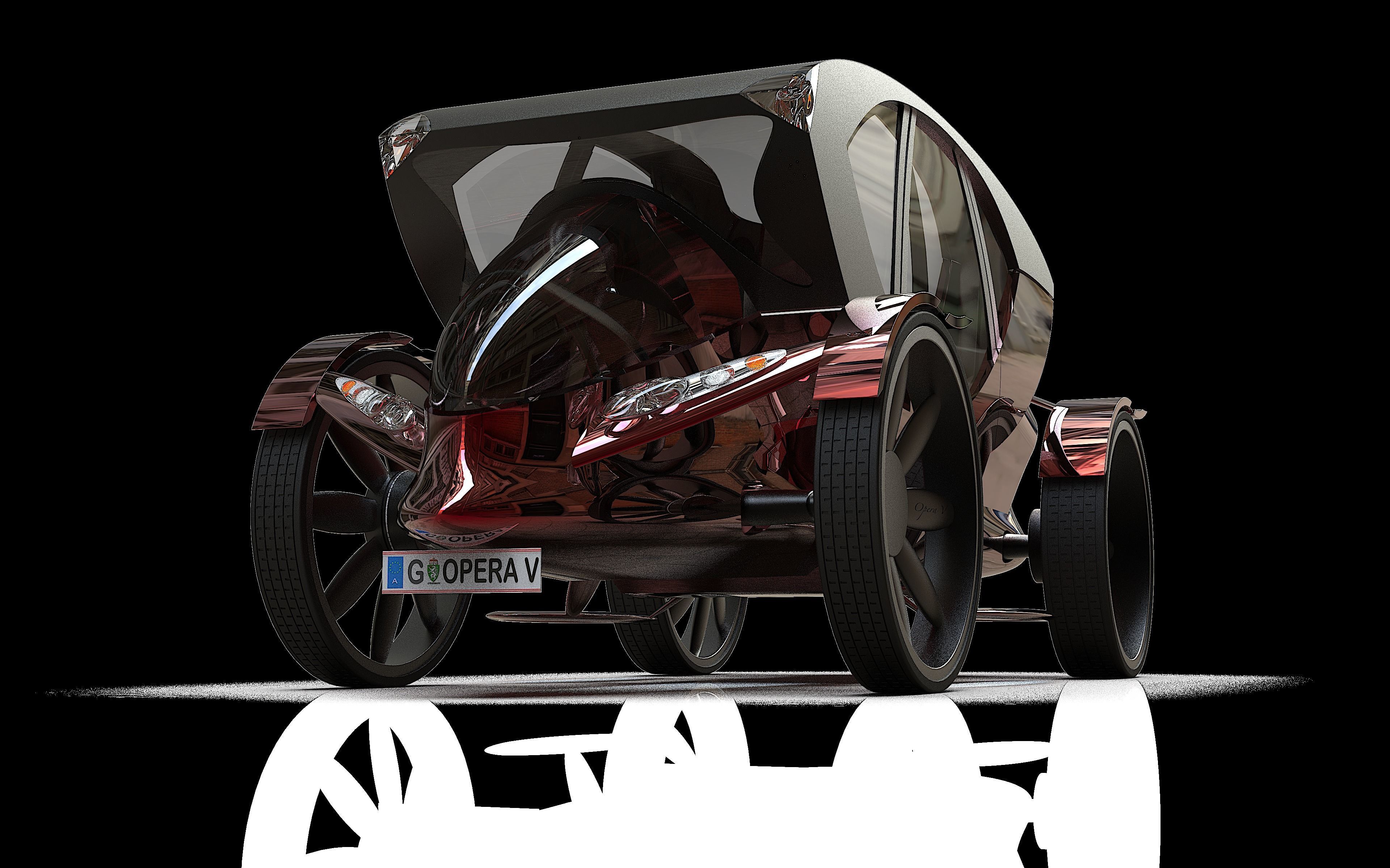 Opera V - A parody for the Fiaker in Vienna 3D model_4