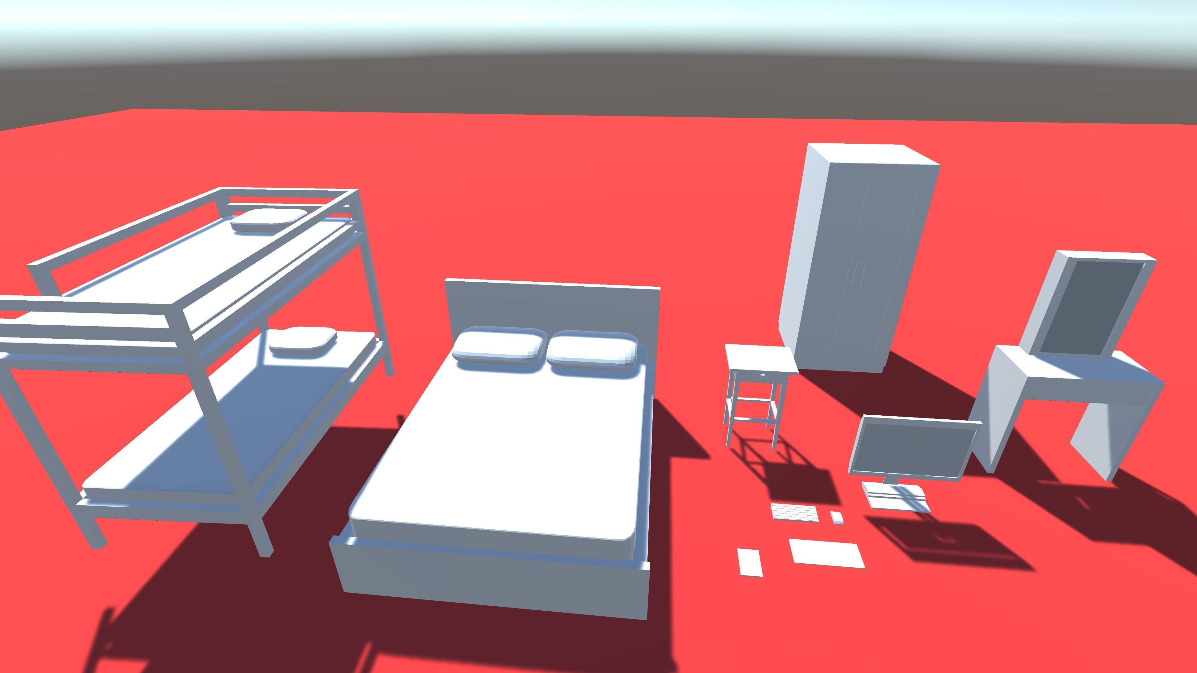 Low Poly Modular Interior Pack Low-poly 3D model_5