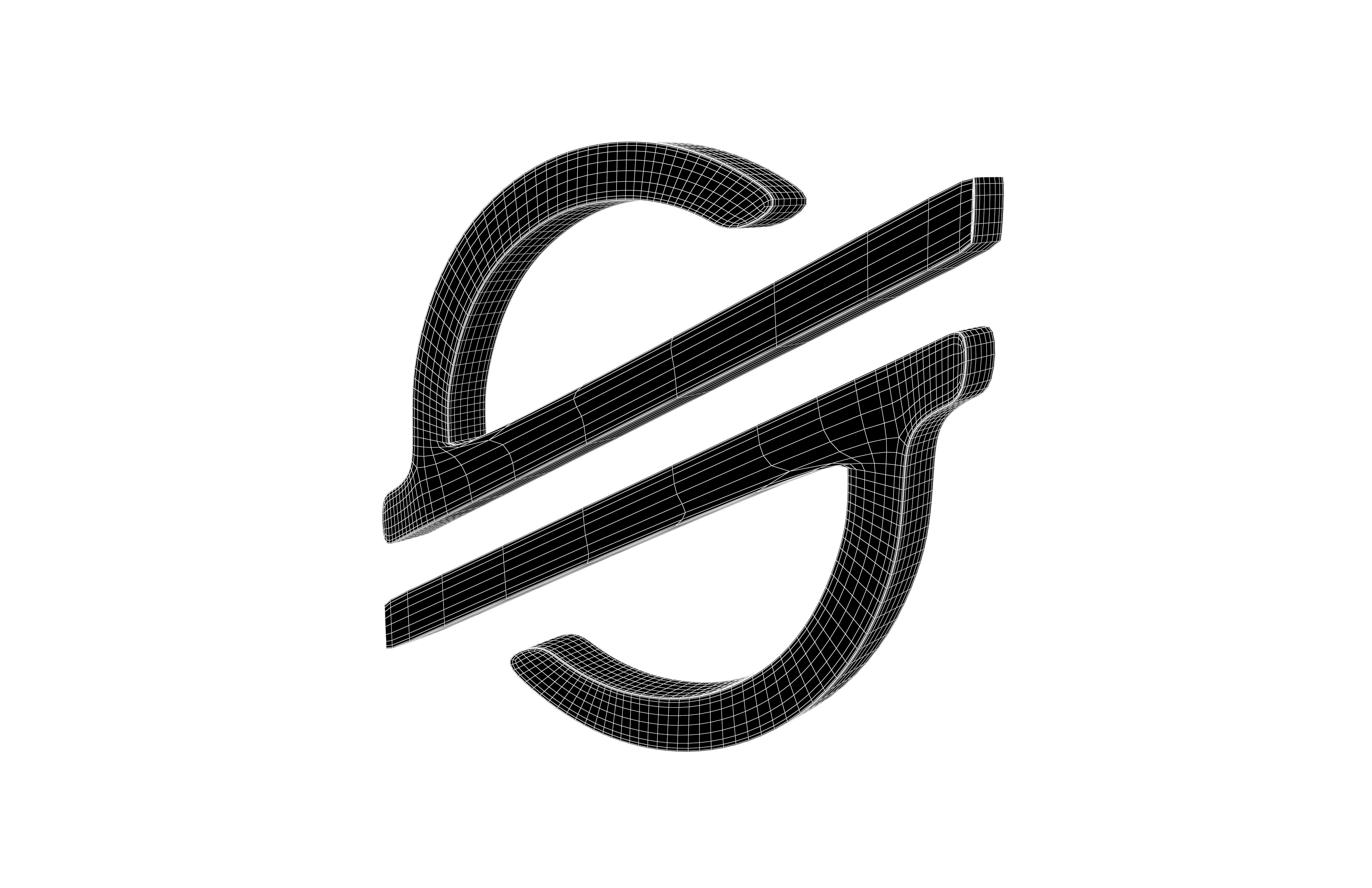 Stellar Coin v2 001 Low-poly 3D model_6