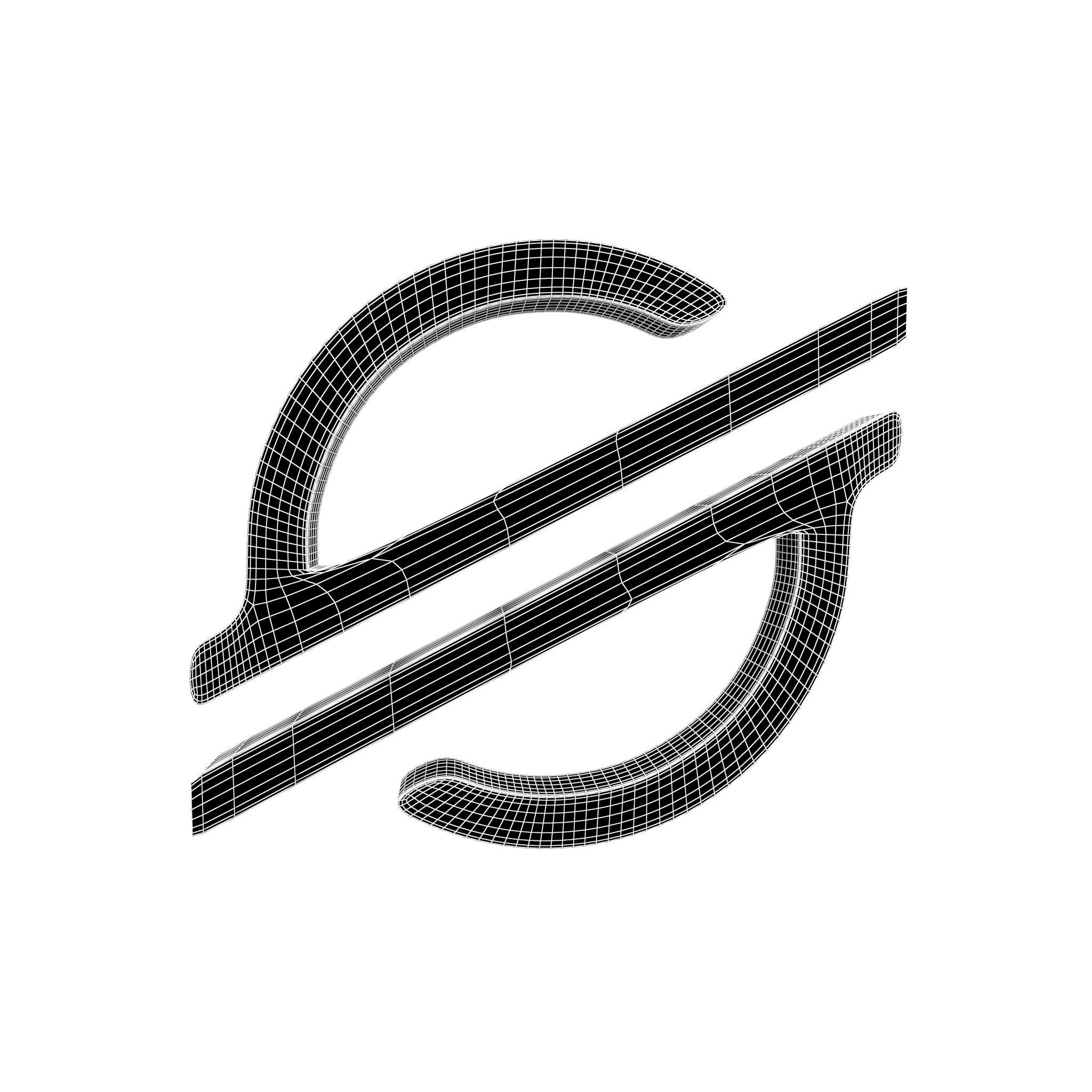 Stellar Coin v2 001 Low-poly 3D model_5