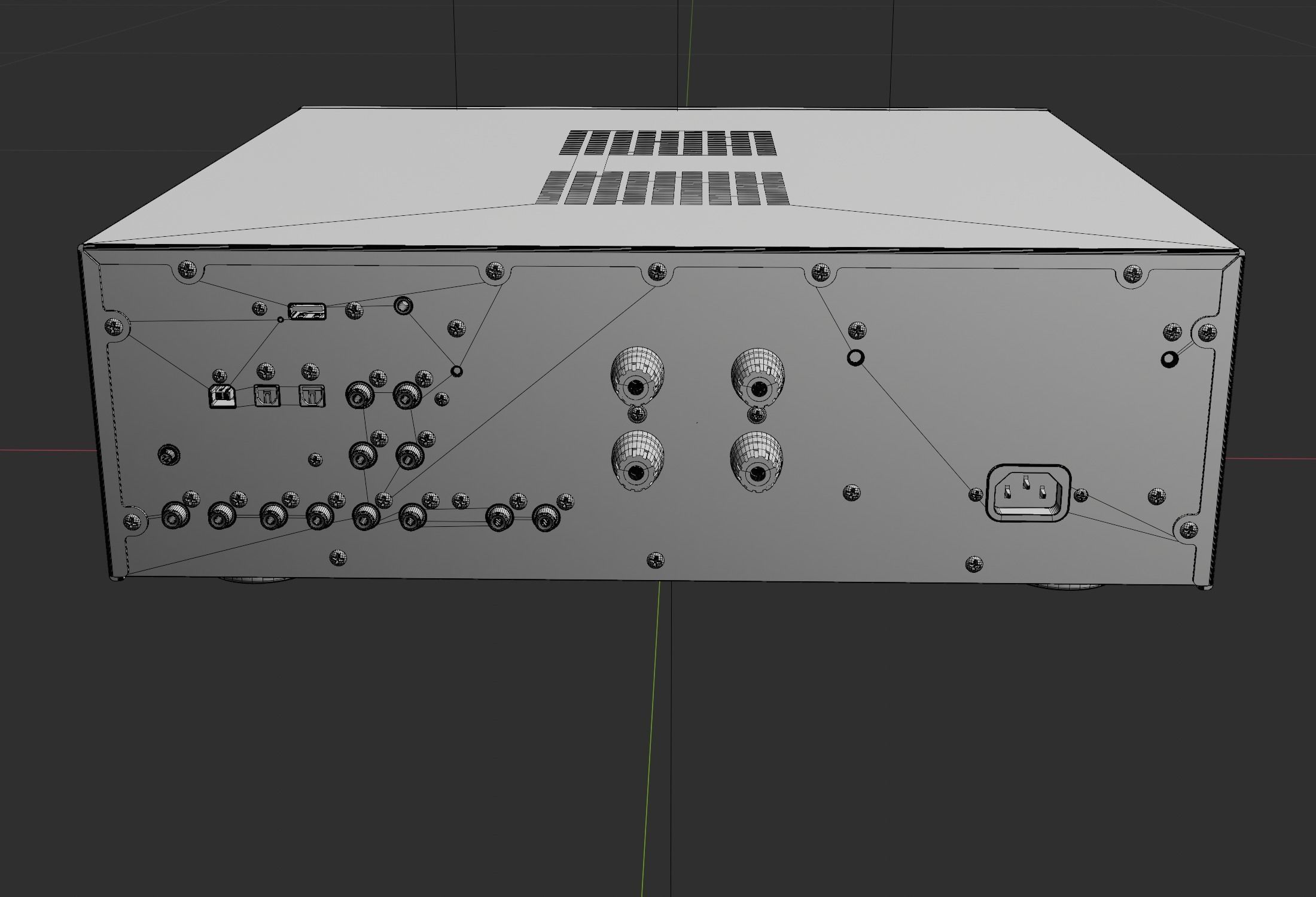 Technics G700 Stereo Integrated Amplifier PBR 3D model_23
