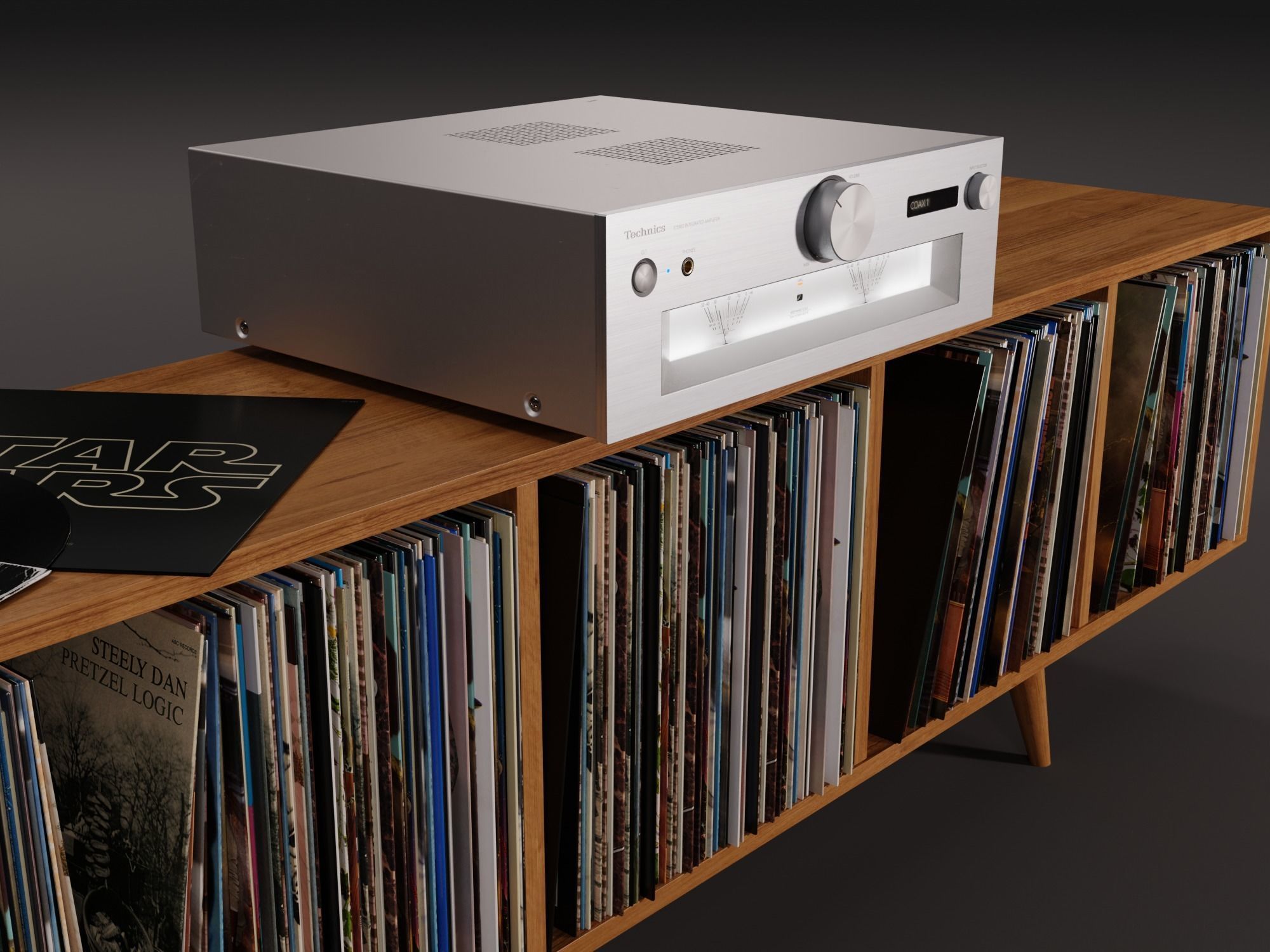 Technics G700 Stereo Integrated Amplifier PBR 3D model_1