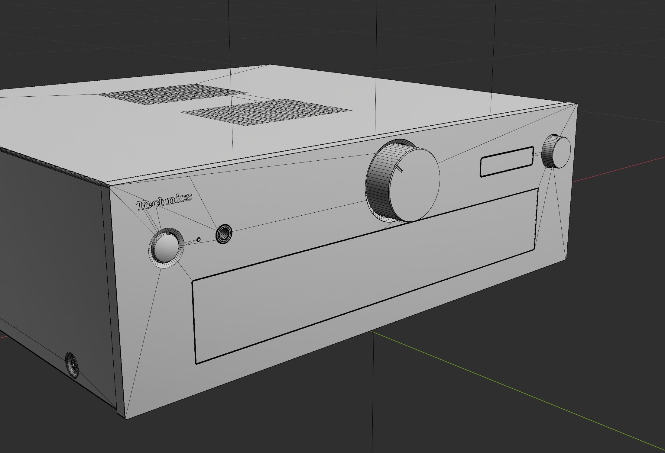 Technics G700 Stereo Integrated Amplifier PBR 3D model_19