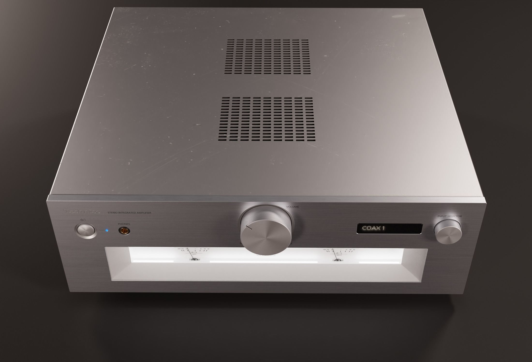 Technics G700 Stereo Integrated Amplifier PBR 3D model_6
