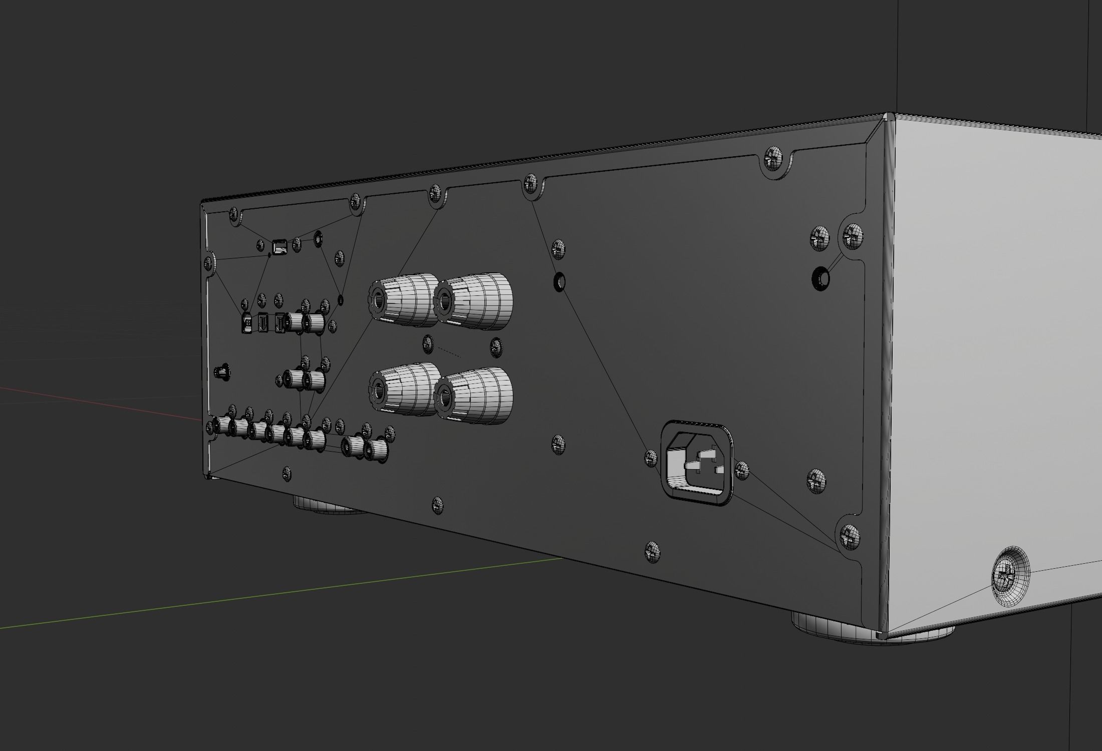 Technics G700 Stereo Integrated Amplifier PBR 3D model_22