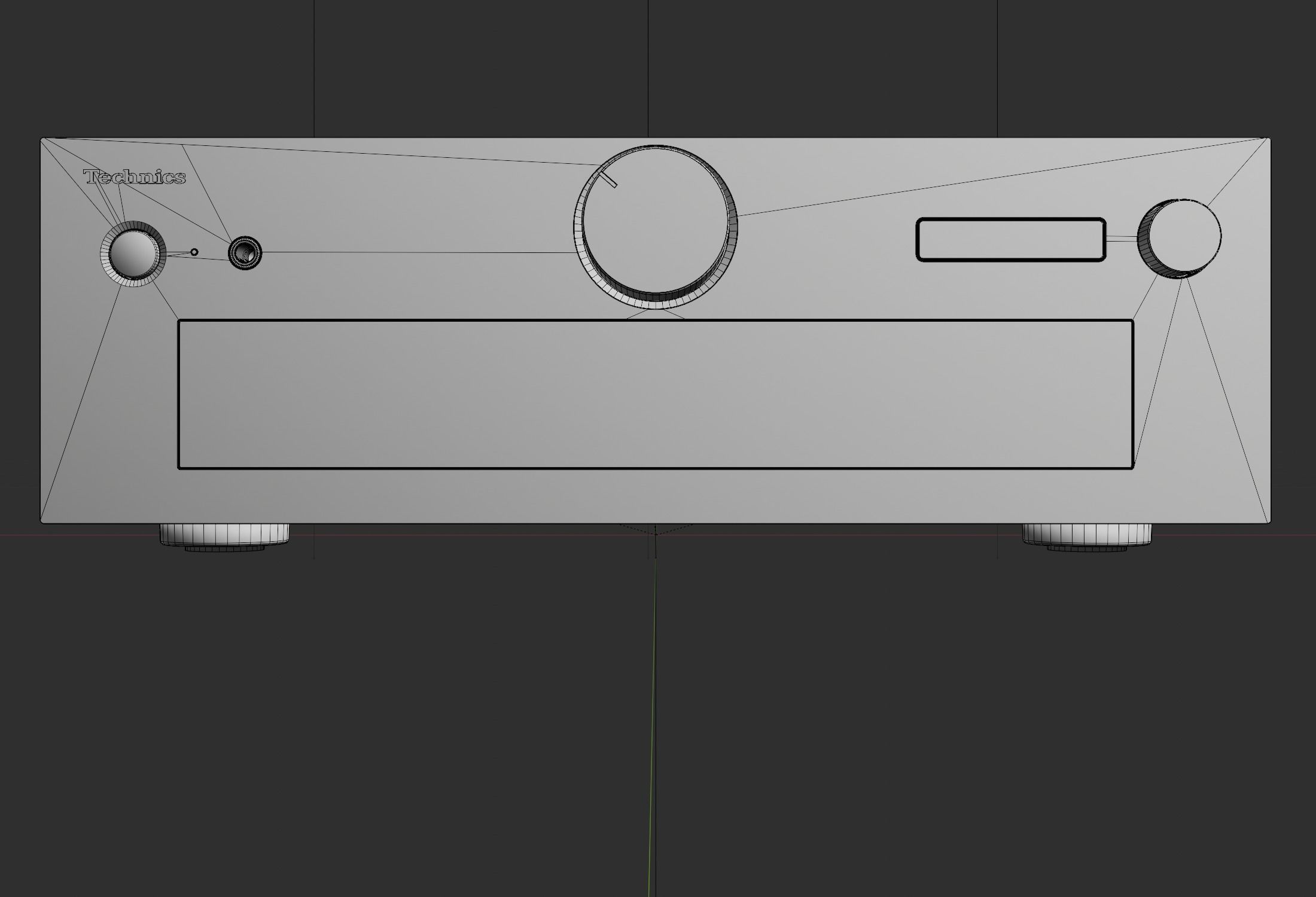 Technics G700 Stereo Integrated Amplifier PBR 3D model_20