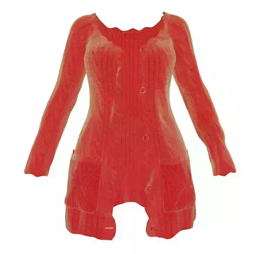 Woman fashion outfit v18 sweater only