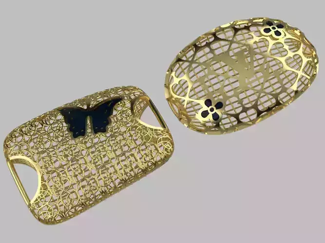 bracelet two parts piece butterfly Louis Vuitton 22k fs00005