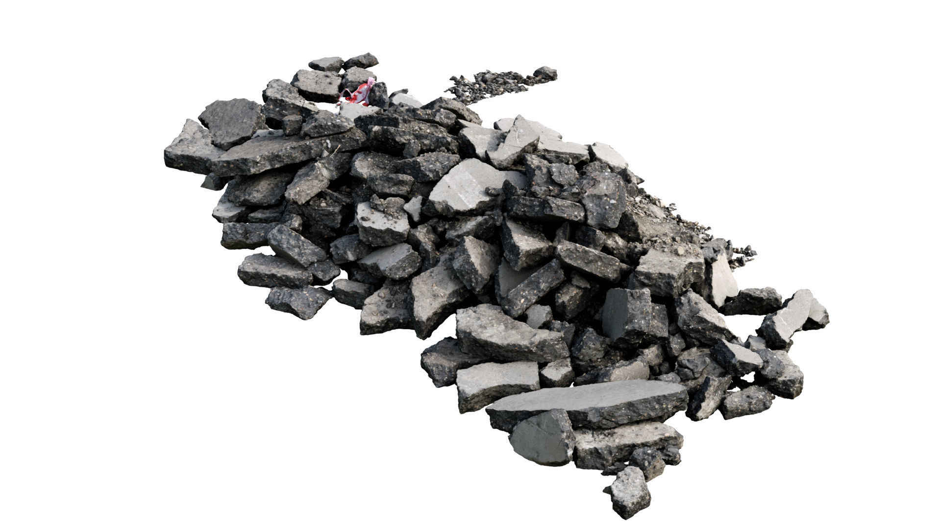 Asphalt rubble RAW Scan 3D model_1