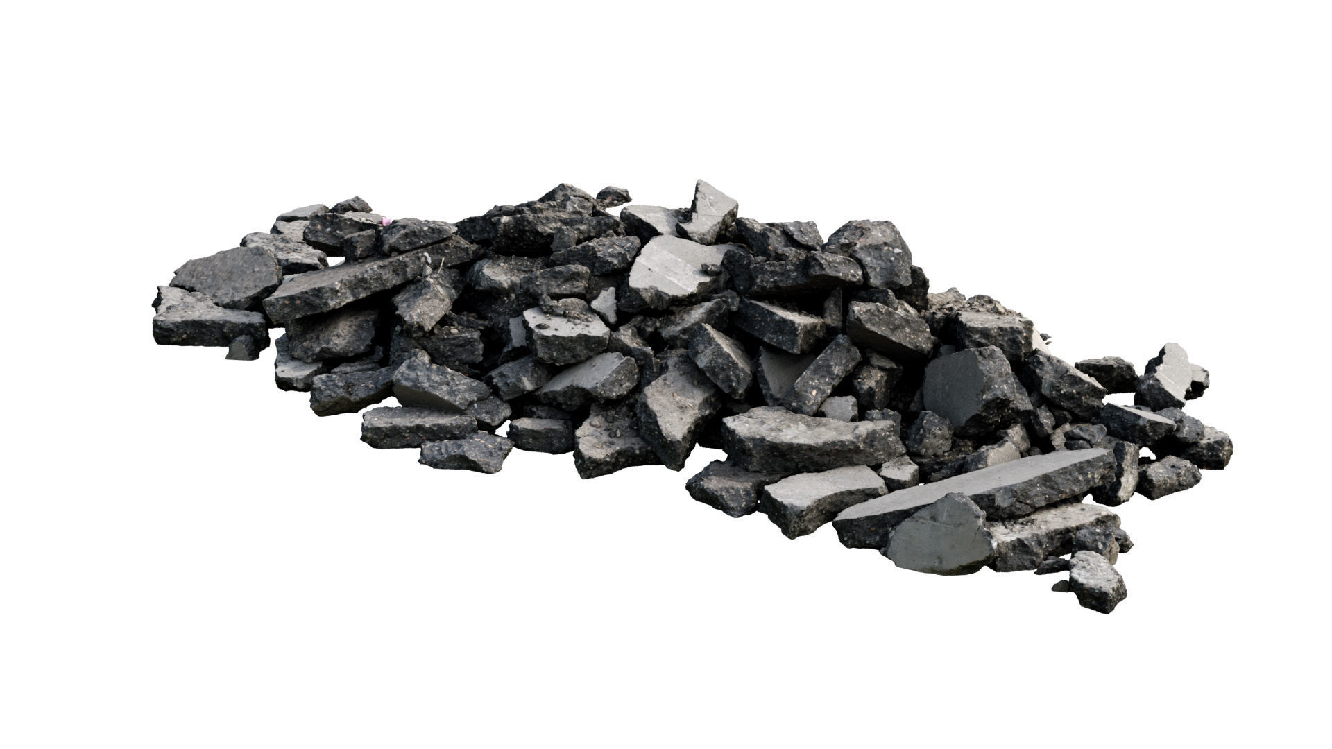 Asphalt rubble RAW Scan 3D model_6