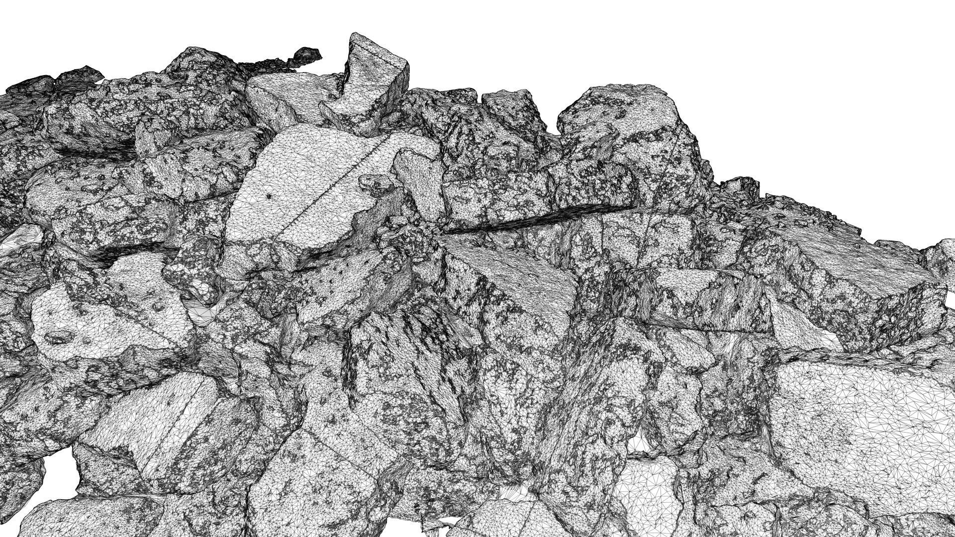 Asphalt rubble RAW Scan 3D model_17