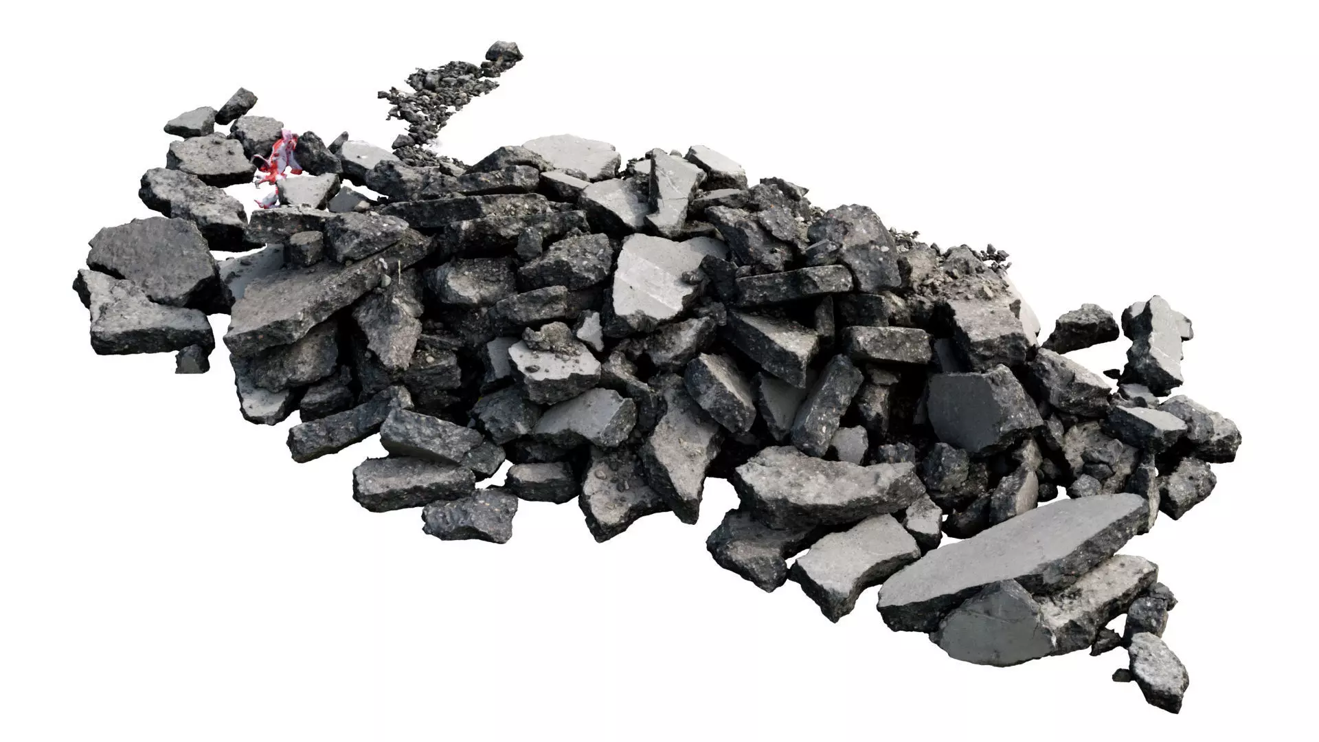 Asphalt rubble RAW Scan 3D model_0
