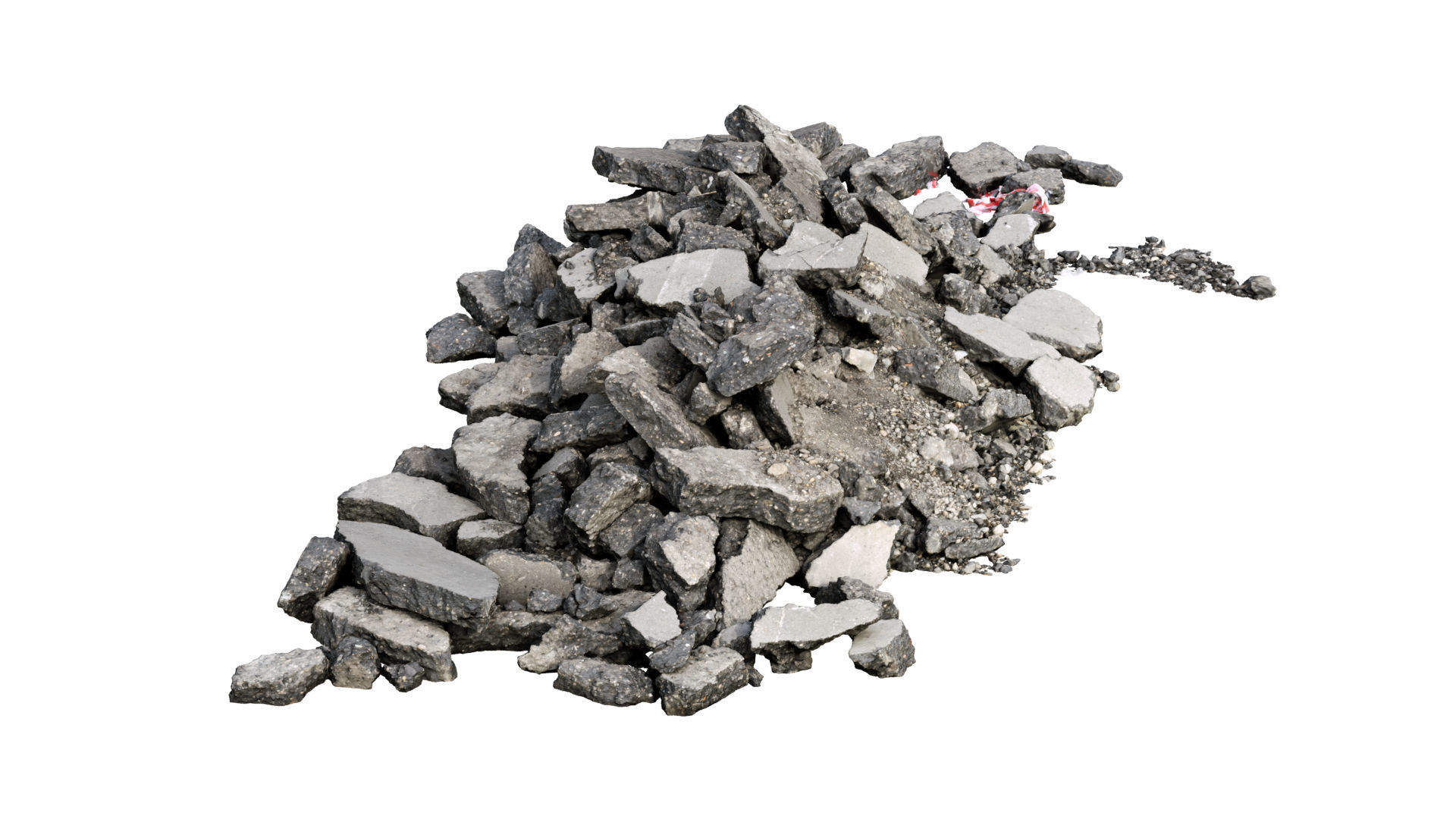 Asphalt rubble RAW Scan 3D model_2