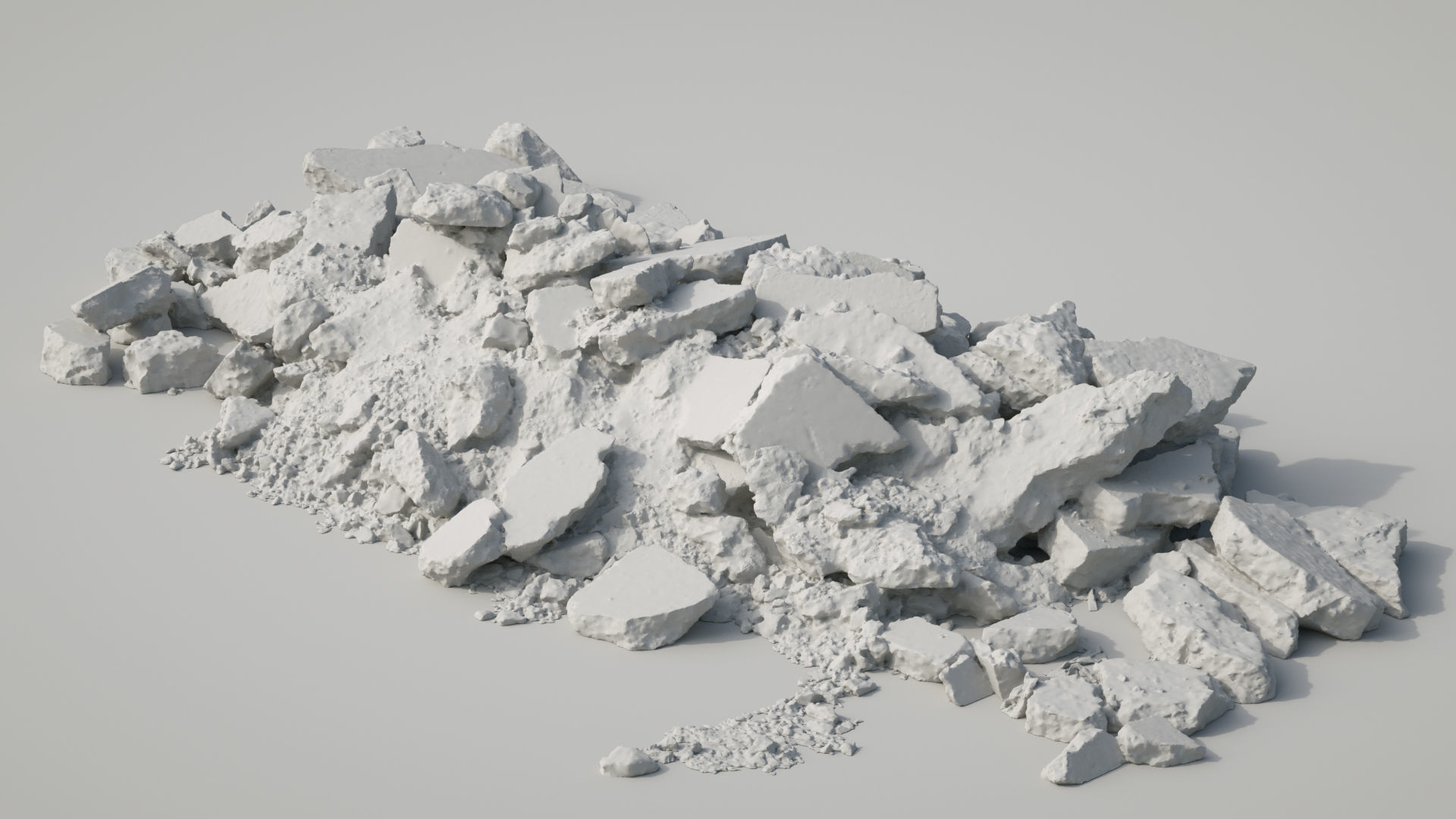 Asphalt rubble RAW Scan 3D model_8