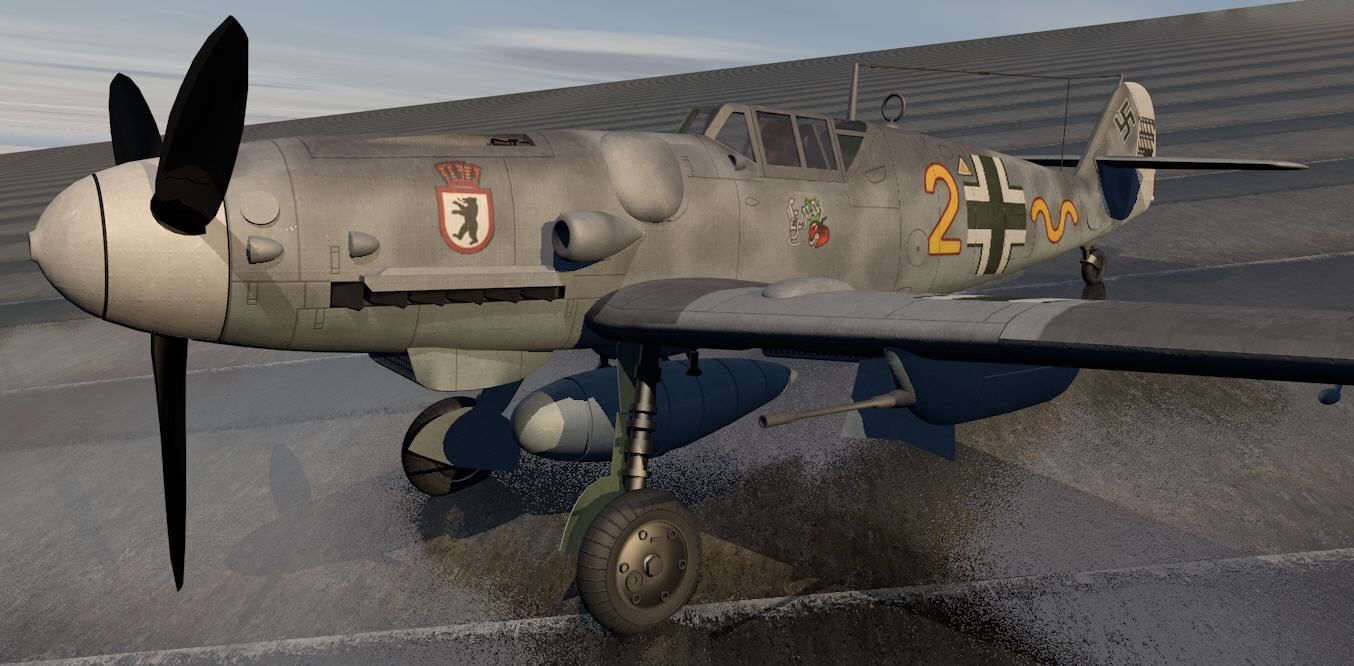 Messerschmitt Bf-109 G-6 Gustav 3D model_15