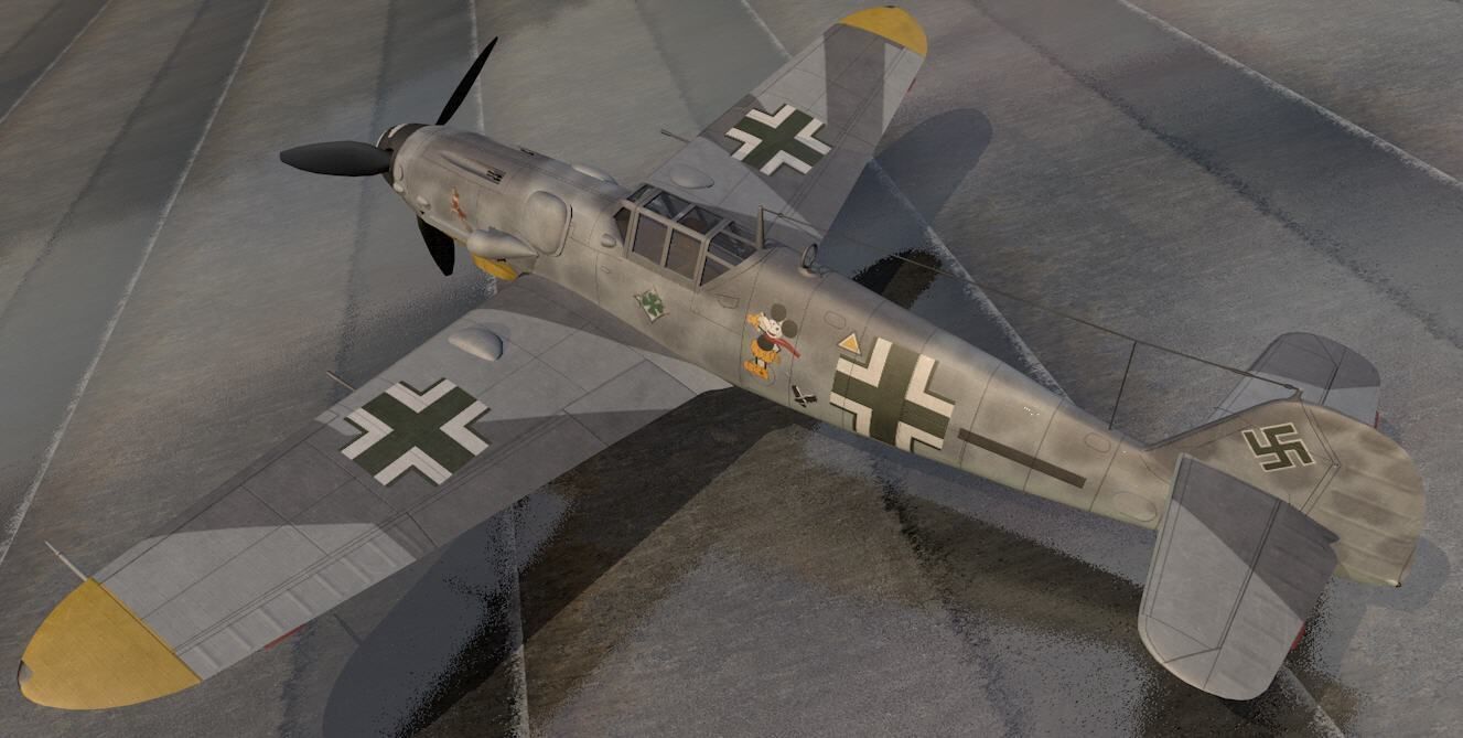 Messerschmitt Bf-109 G-6 Gustav 3D model_9