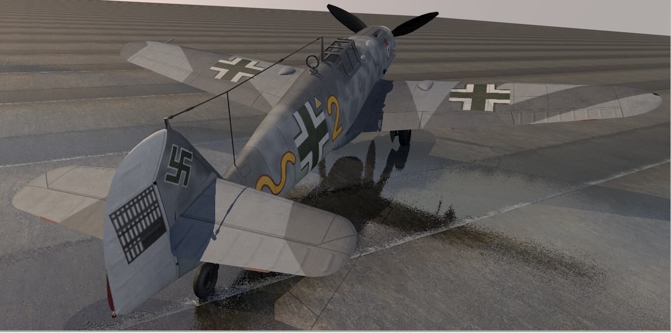 Messerschmitt Bf-109 G-6 Gustav 3D model_11