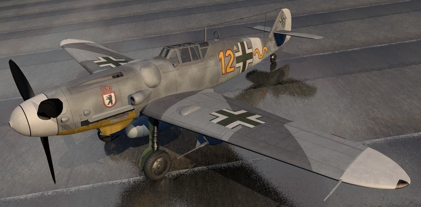 Messerschmitt Bf-109 G-6 Gustav 3D model_4