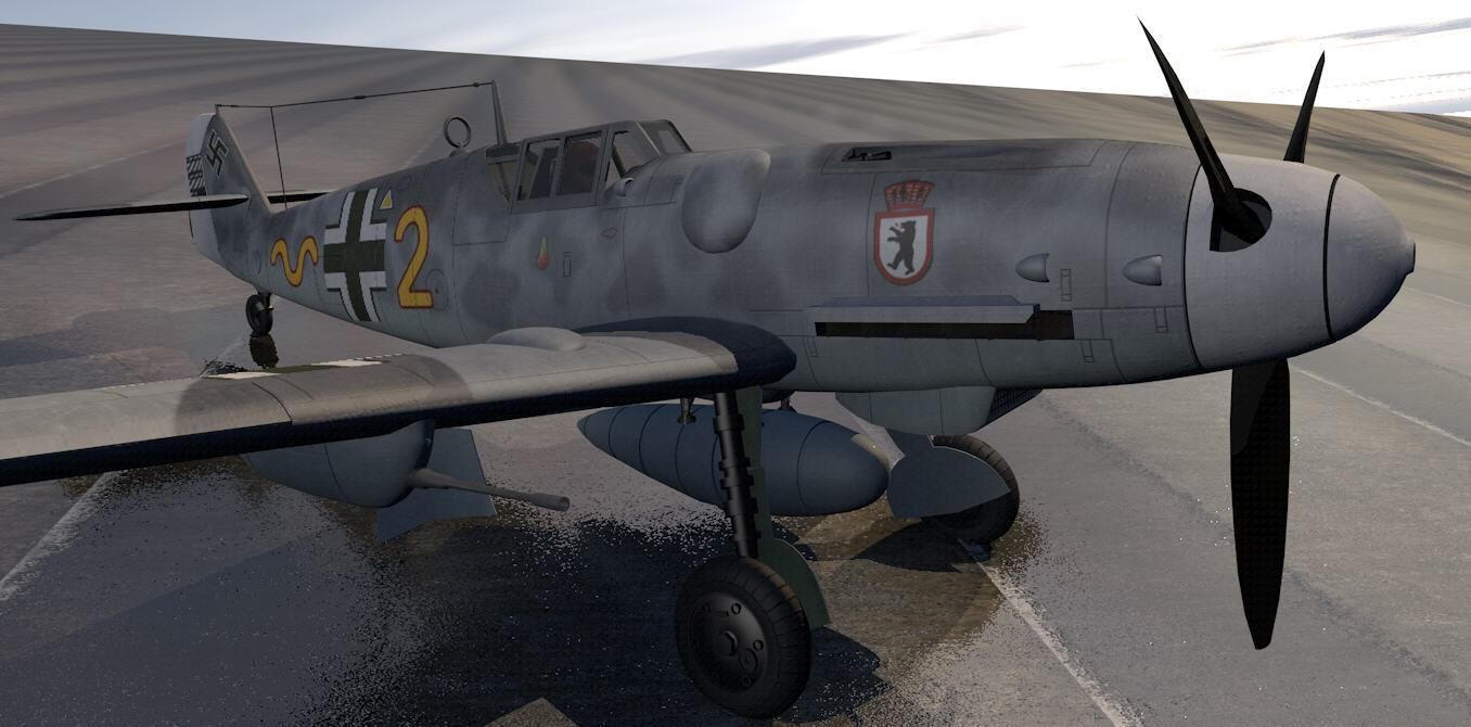 Messerschmitt Bf-109 G-6 Gustav 3D model_12