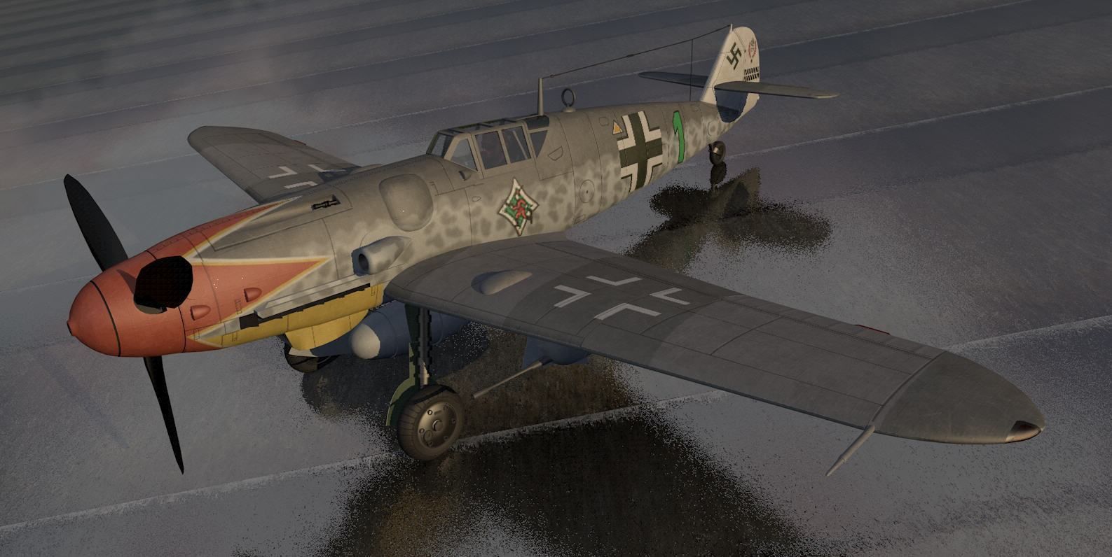 Messerschmitt Bf-109 G-6 Gustav 3D model_1