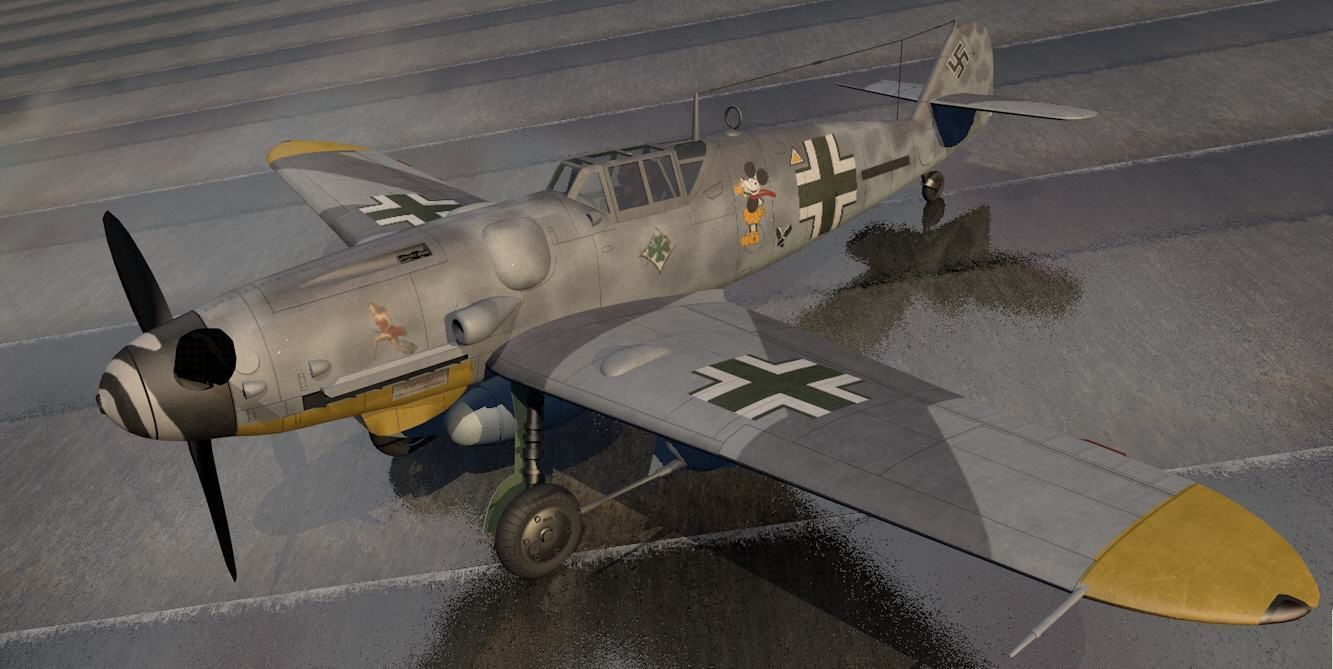 Messerschmitt Bf-109 G-6 Gustav 3D model_2