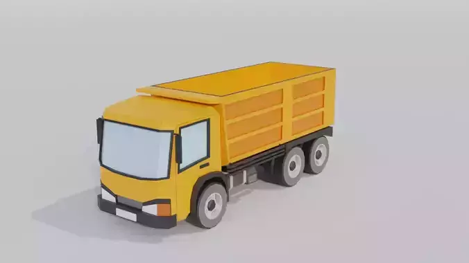 Low Poly Dump Truck