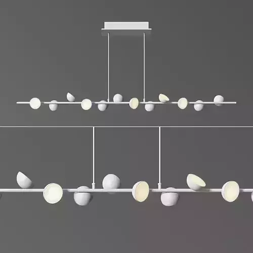 Mantra Adn LED 36w white Linear Pendant Light