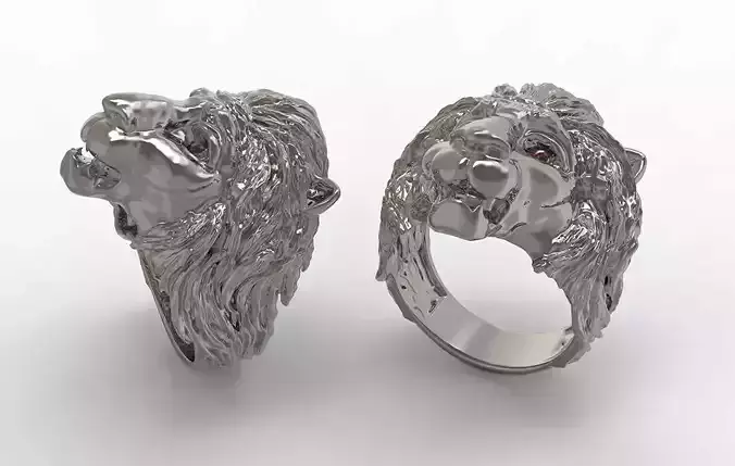 Anel masculino  leao