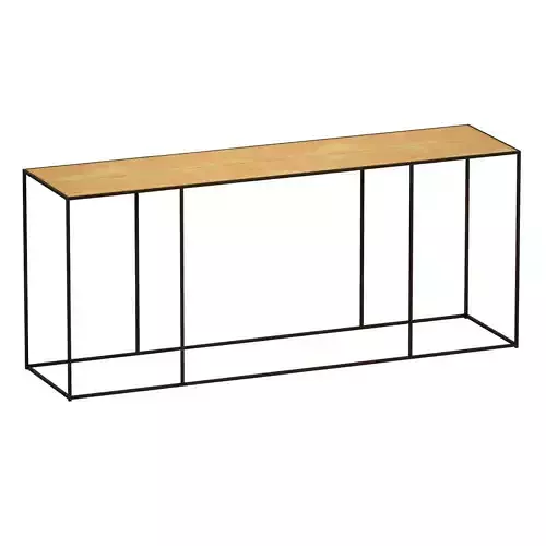 Tavia Brass Console Table Crate and Barrel