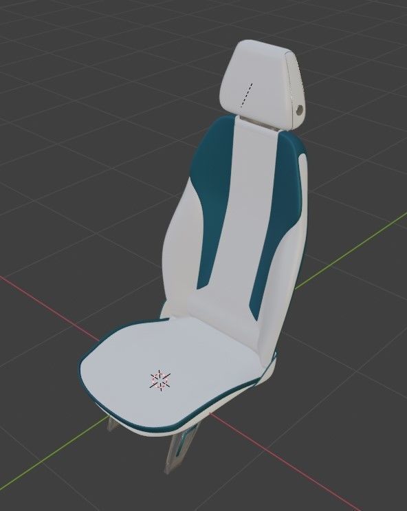 Car seat concept 3D model - Concept Serene 3D model_1