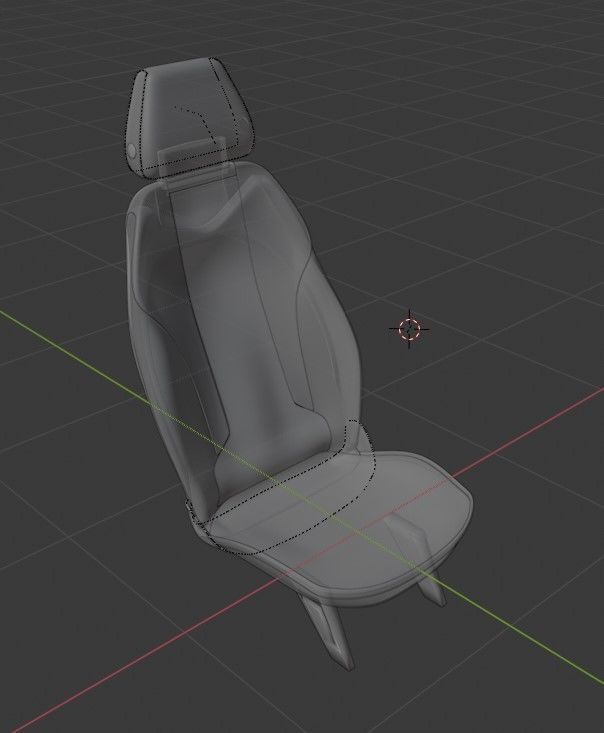 Car seat concept 3D model - Concept Serene 3D model_3