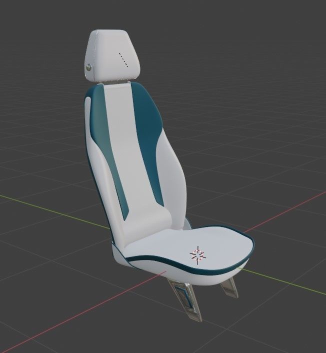 Car seat concept 3D model - Concept Serene 3D model_2