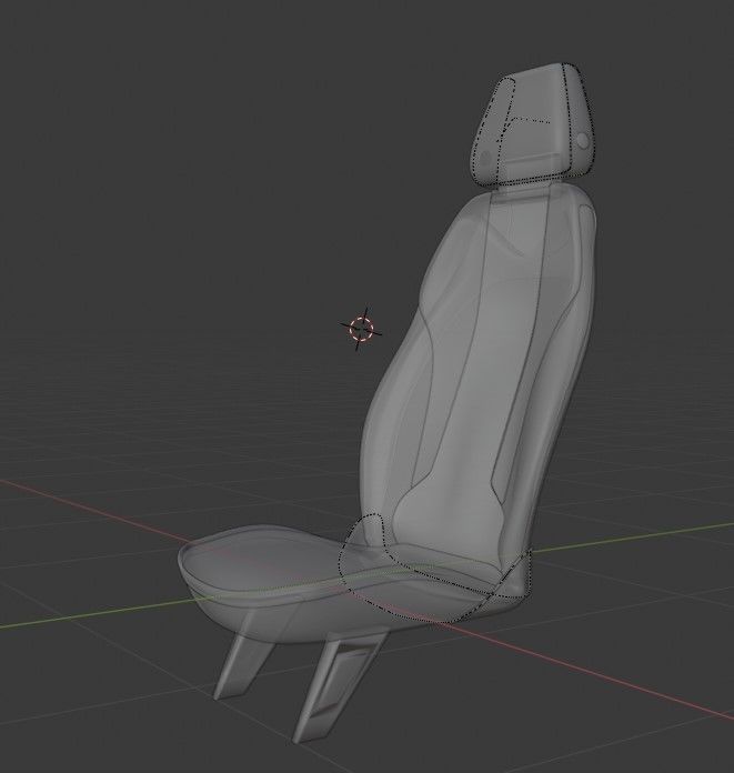 Car seat concept 3D model - Concept Serene 3D model_4
