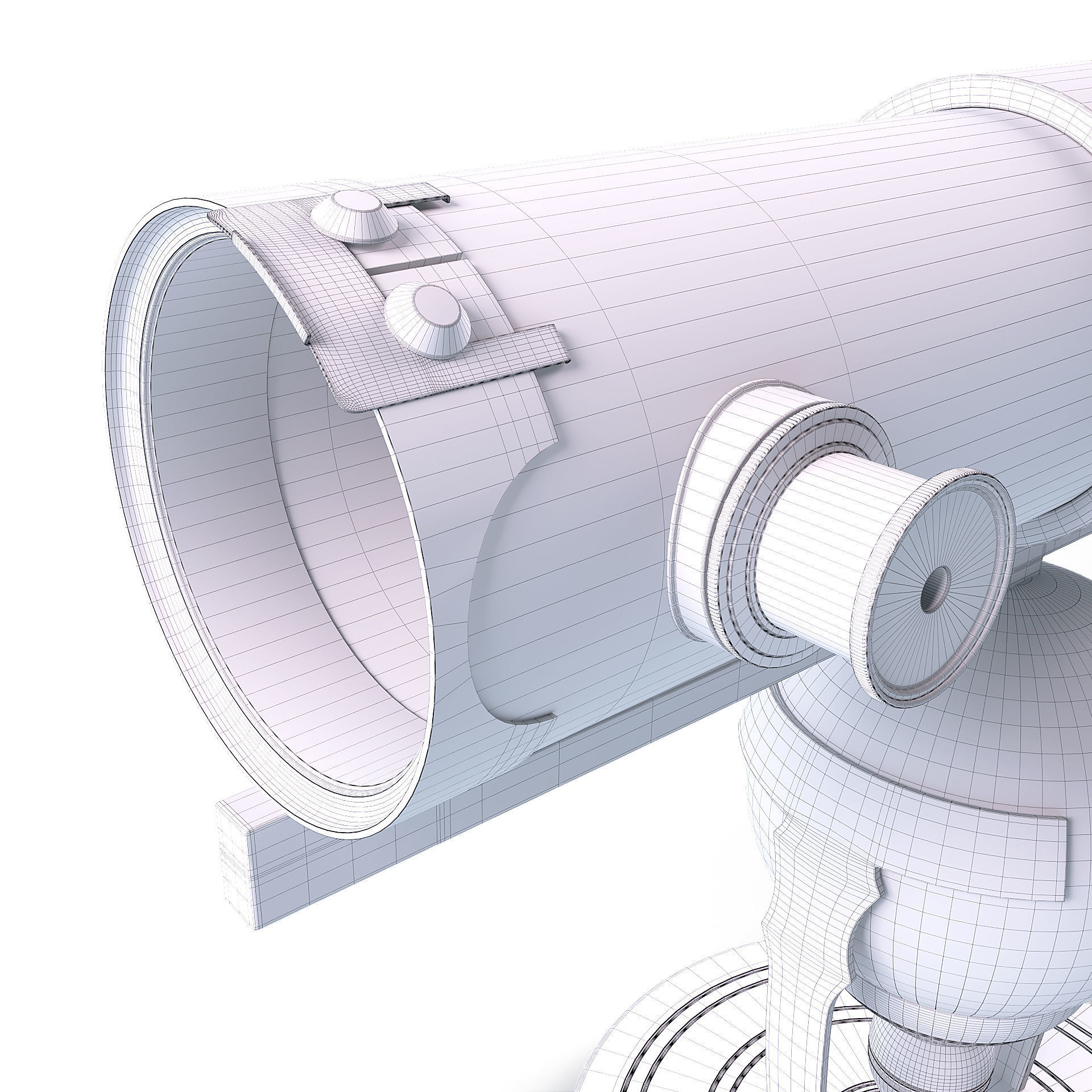 Newtonian telescope 3D model_19