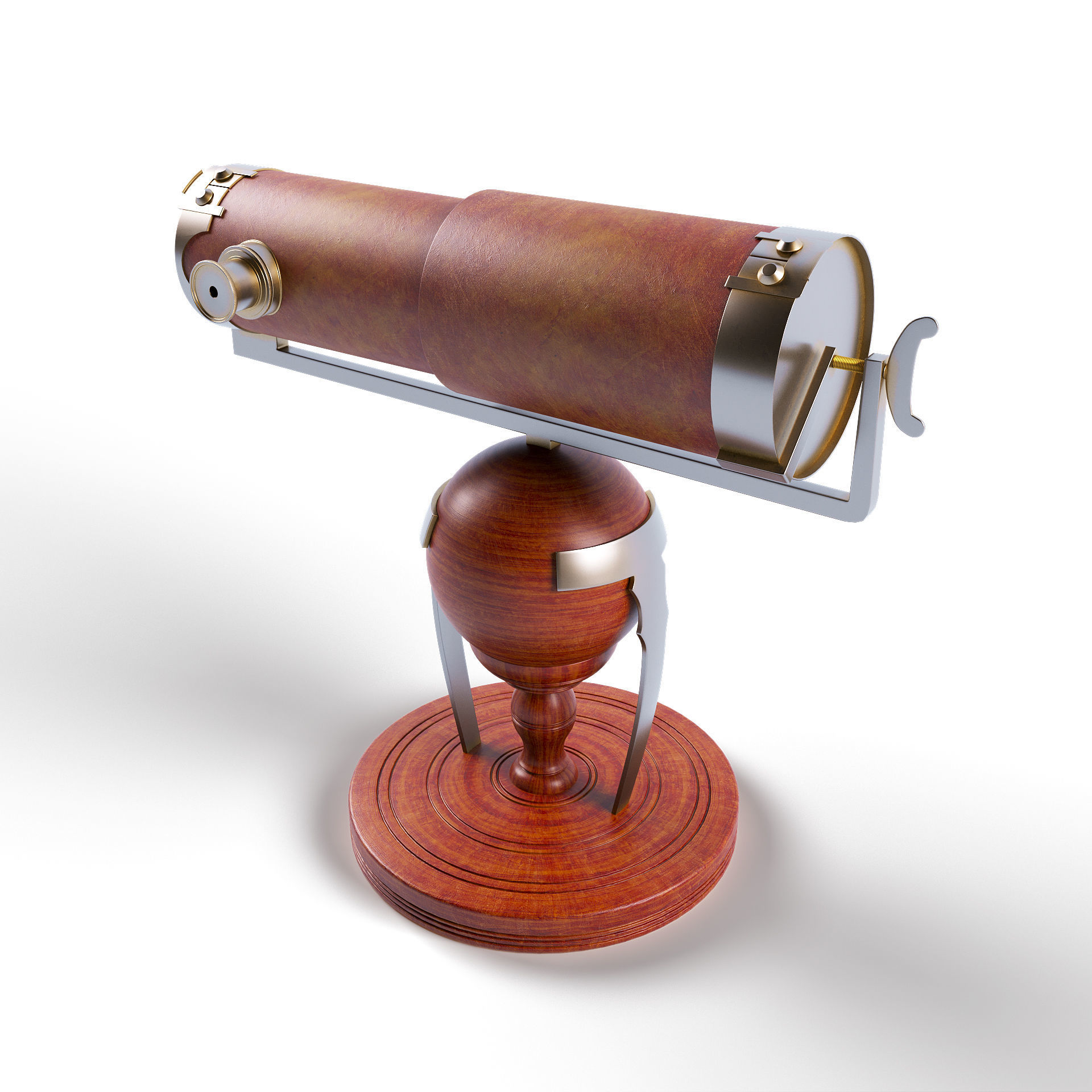 Newtonian telescope 3D model_3