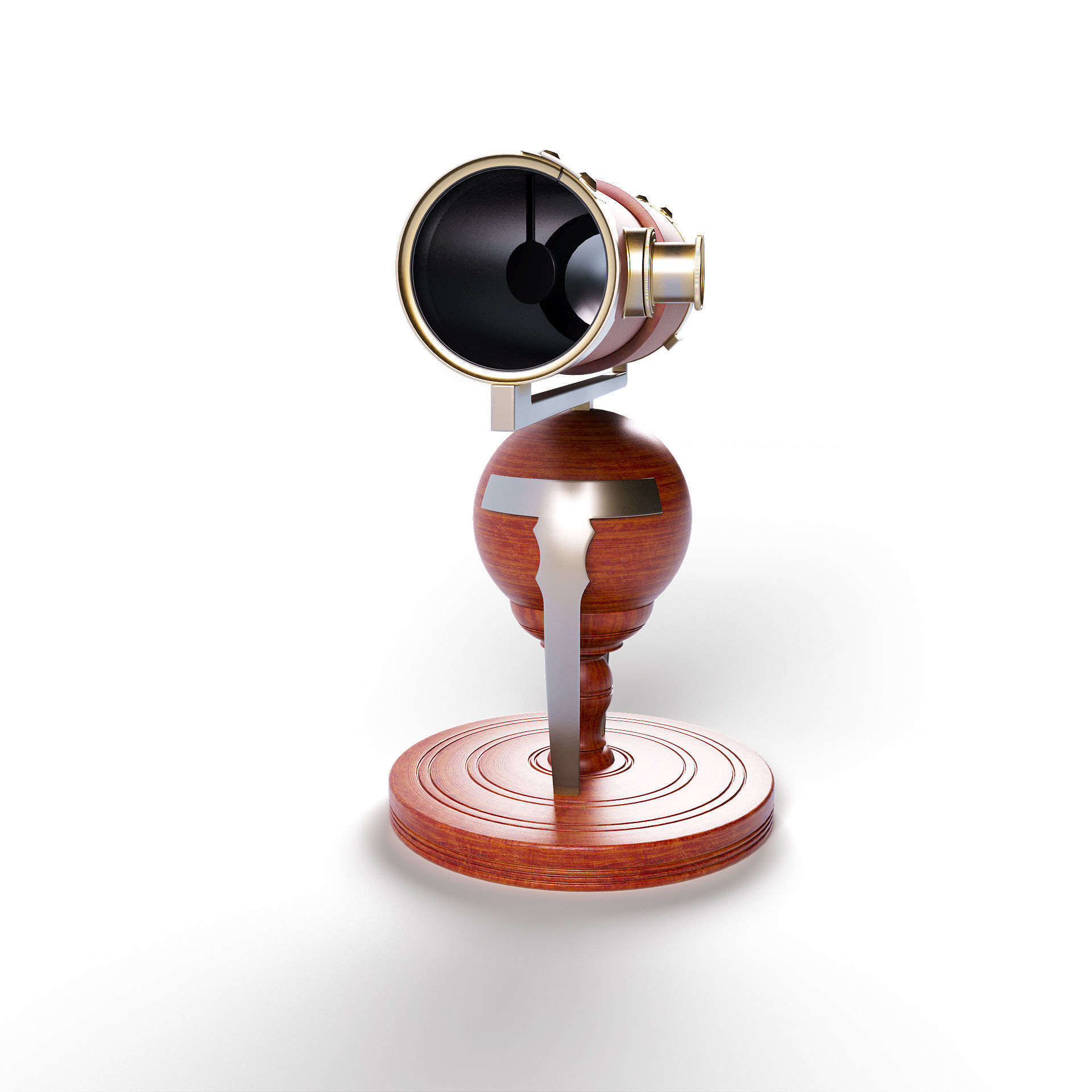 Newtonian telescope 3D model_4