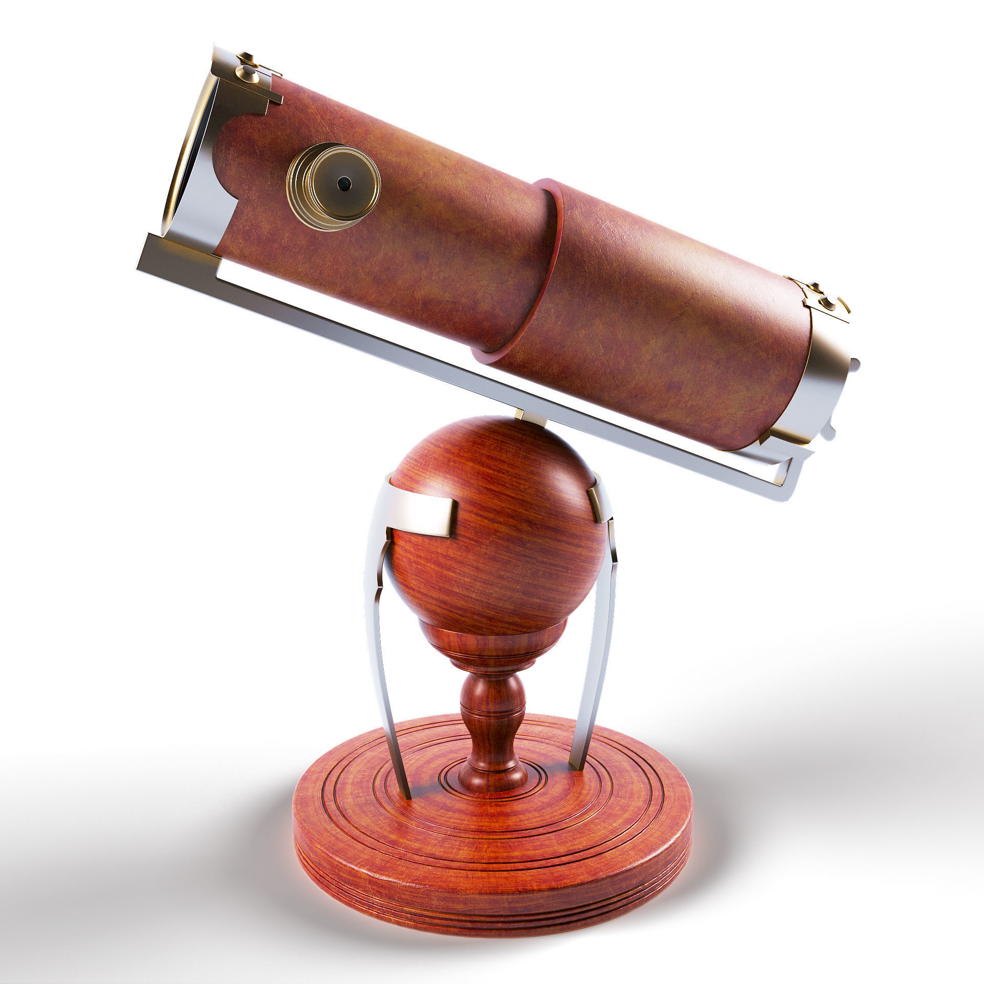 Newtonian telescope 3D model_11