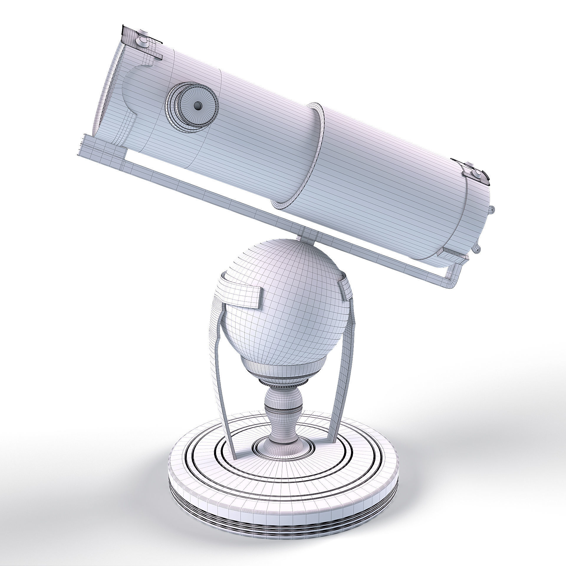 Newtonian telescope 3D model_22
