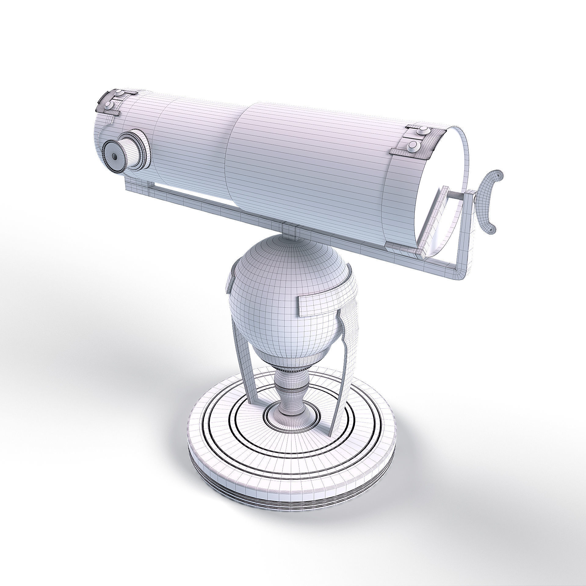 Newtonian telescope 3D model_14