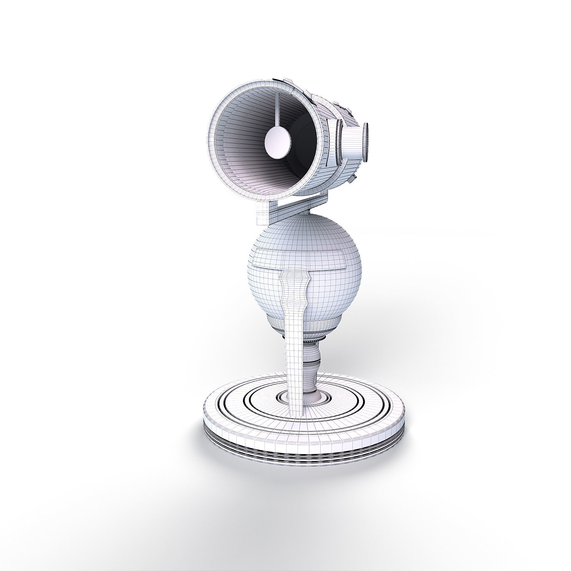 Newtonian telescope 3D model_15