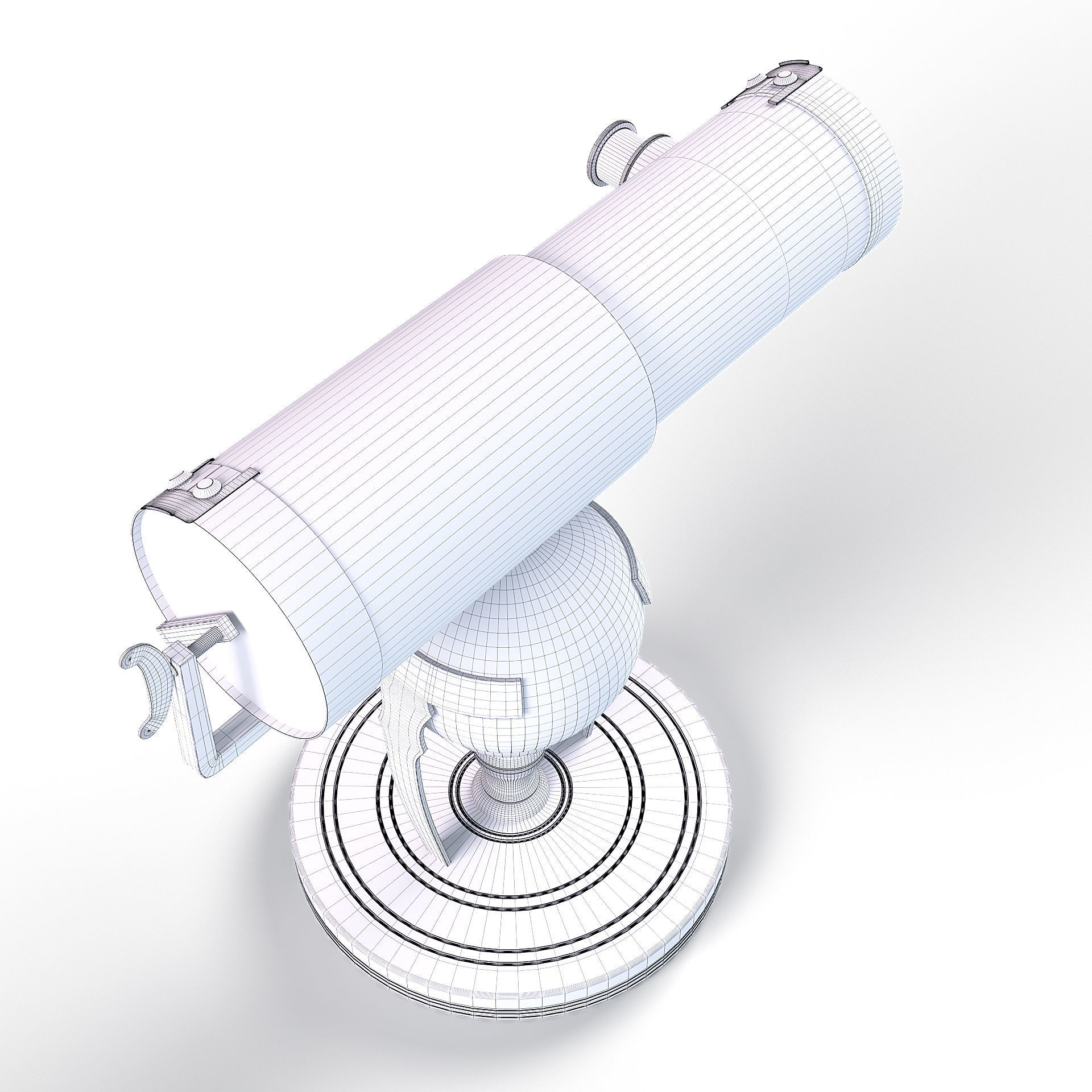 Newtonian telescope 3D model_17