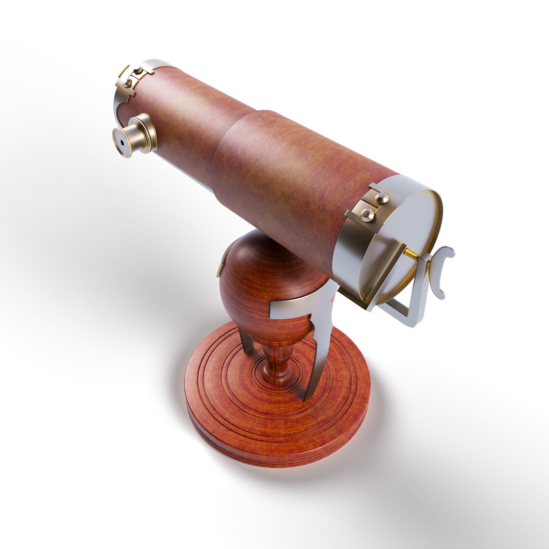 Newtonian telescope 3D model_5