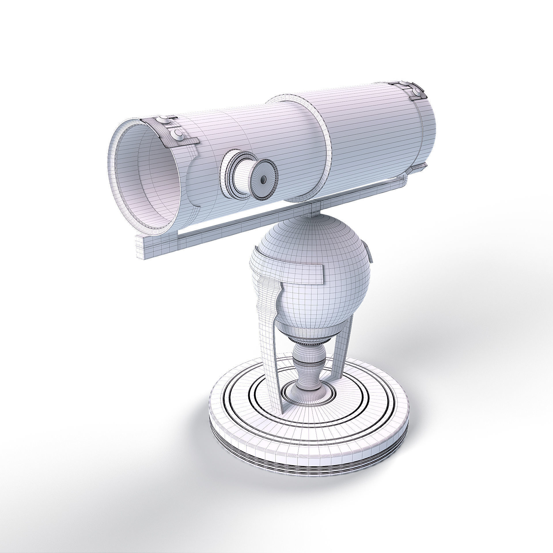 Newtonian telescope 3D model_12