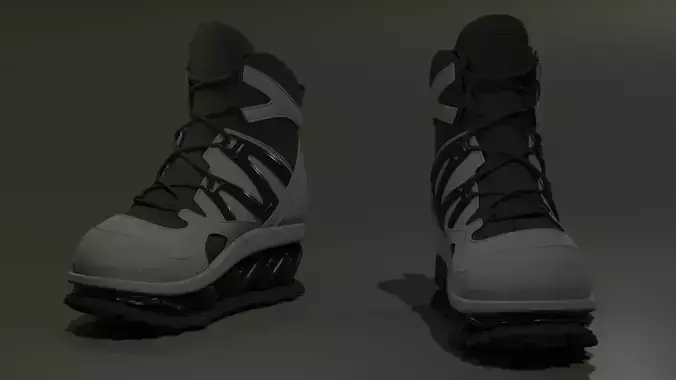 Boots with thick soles