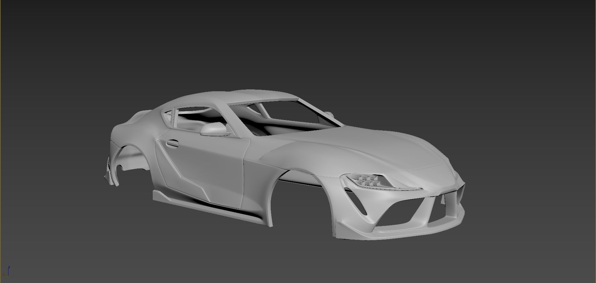 Toyota Supra 2021  Body For Print 3D print model_5