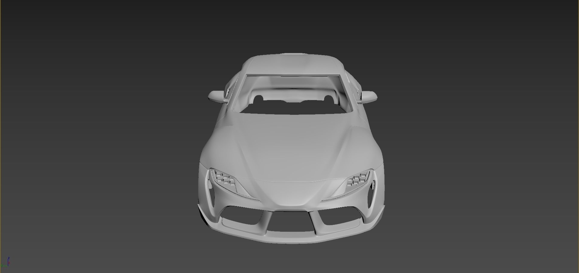 Toyota Supra 2021  Body For Print 3D print model_1