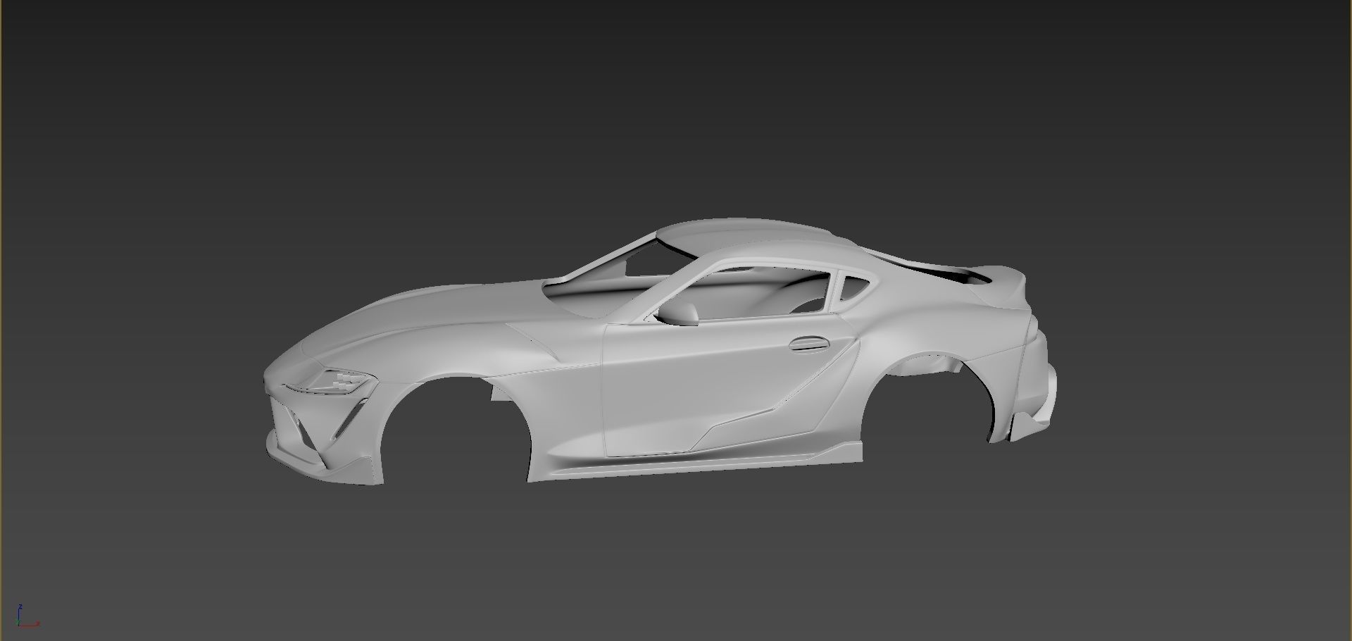 Toyota Supra 2021  Body For Print 3D print model_2