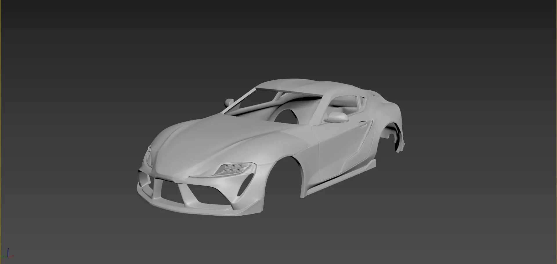 Toyota Supra 2021  Body For Print 3D print model_0