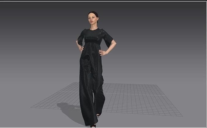 woman cloth 3D model